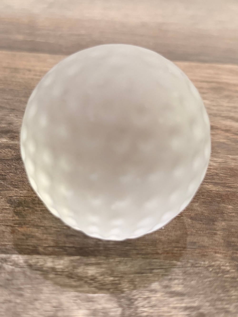 New in the Box Frosted Made in Taiwan Golf Ball Paperweight